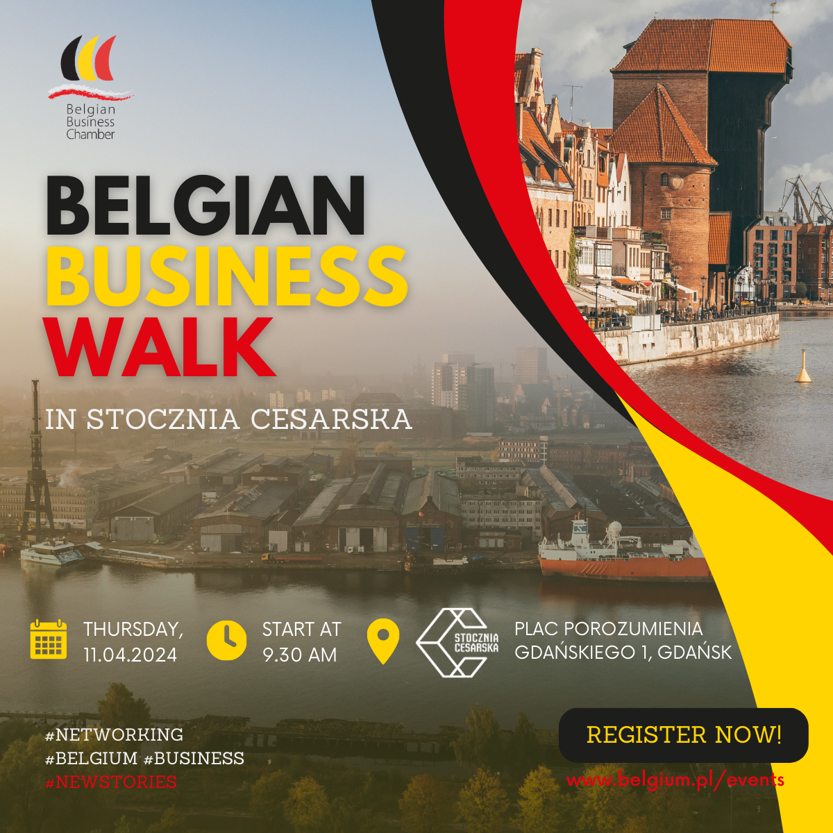 Belgian Walk | BBC x Stocznia Cesarska Development  | Gdańsk
