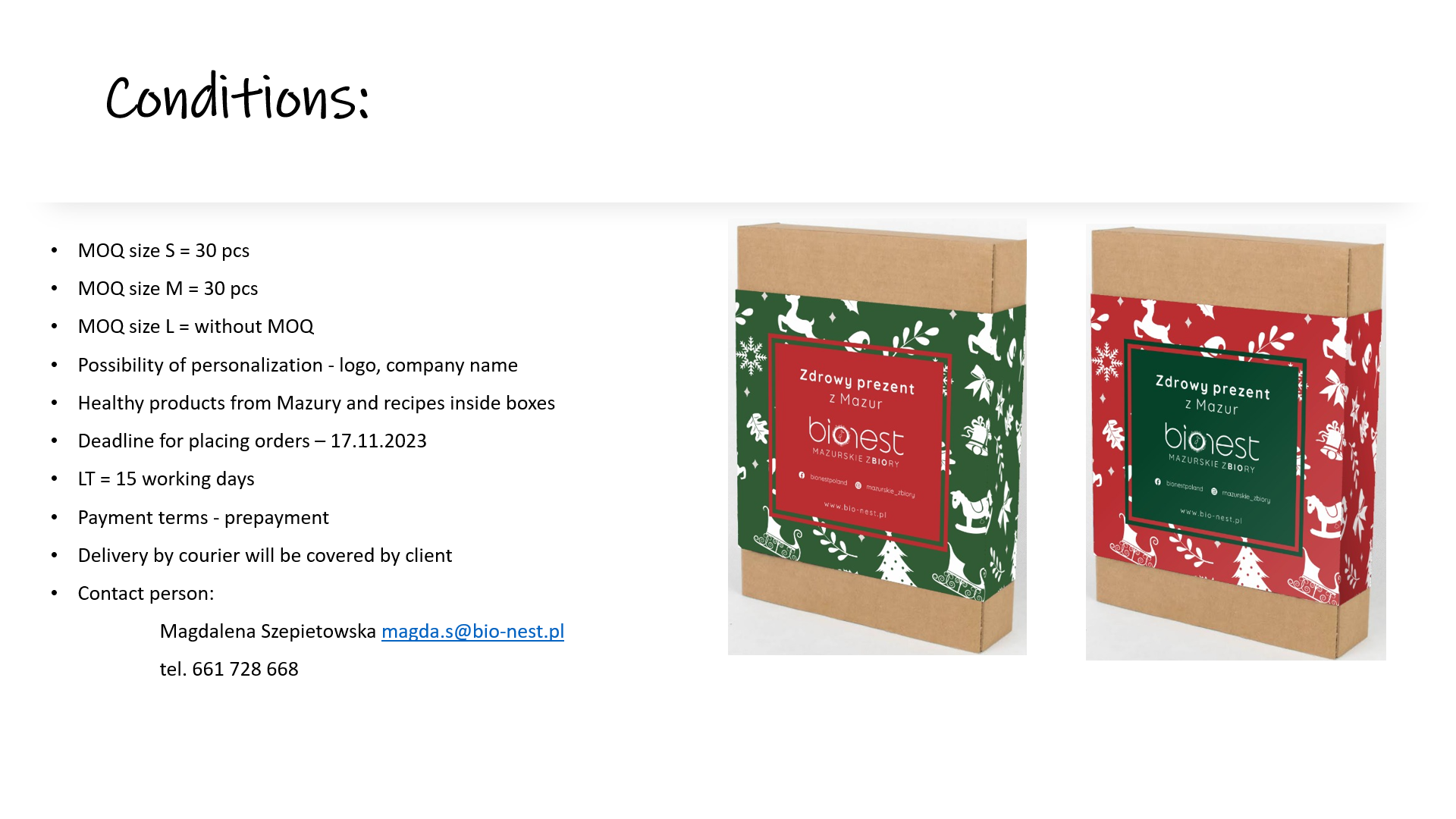 Celebrate Christmas with Bionest!