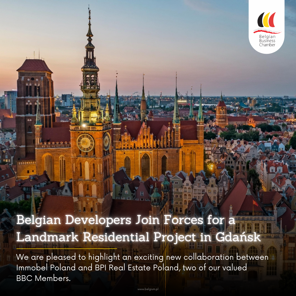 Belgian Developers Join Forces for a Landmark Residential Project in Gdańsk