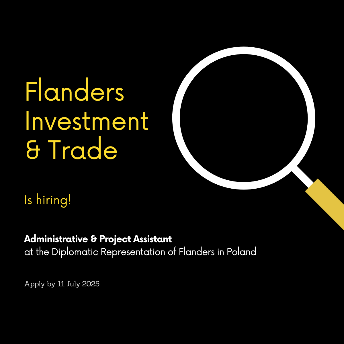 Job Opportunity at the Diplomatic Representation of Flanders in Poland