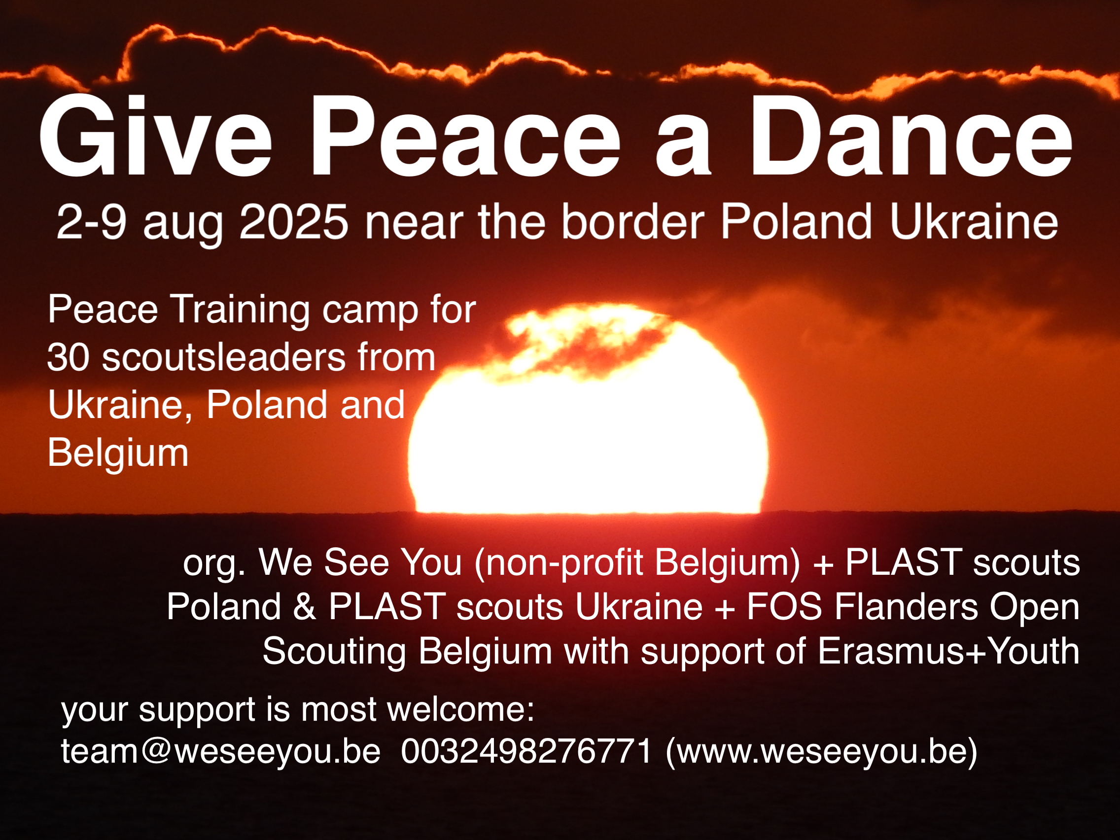 Support the “GIVE PEACE A DANCE” Camp Near the Ukrainian Border