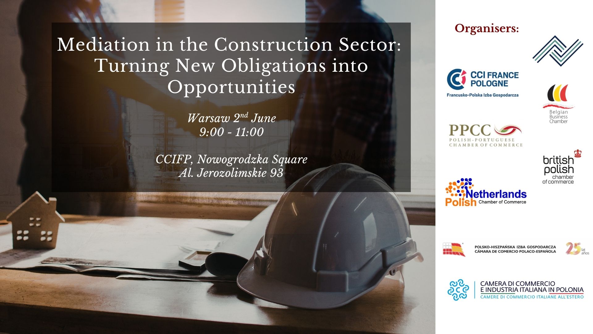 Business breakfast: Mediation in the construction sector - new obligations, new opportunities | MCM