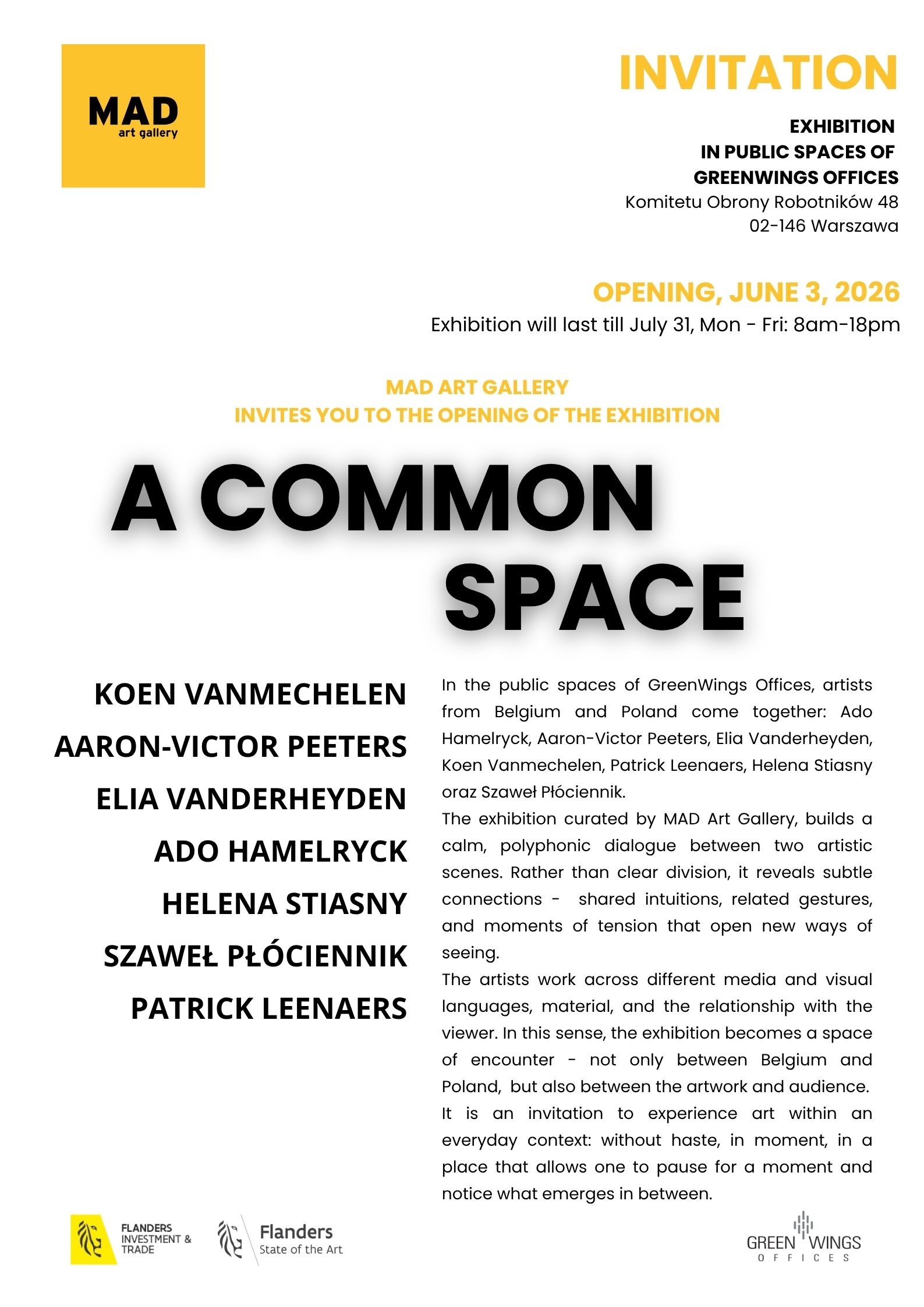 Exhibition "A Common Space"