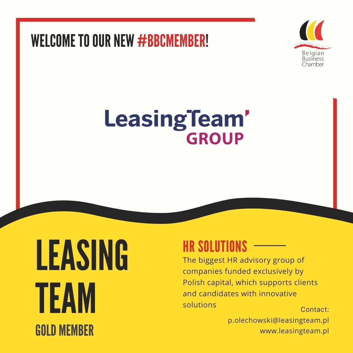Welcome our new member - Leasing Team Group!