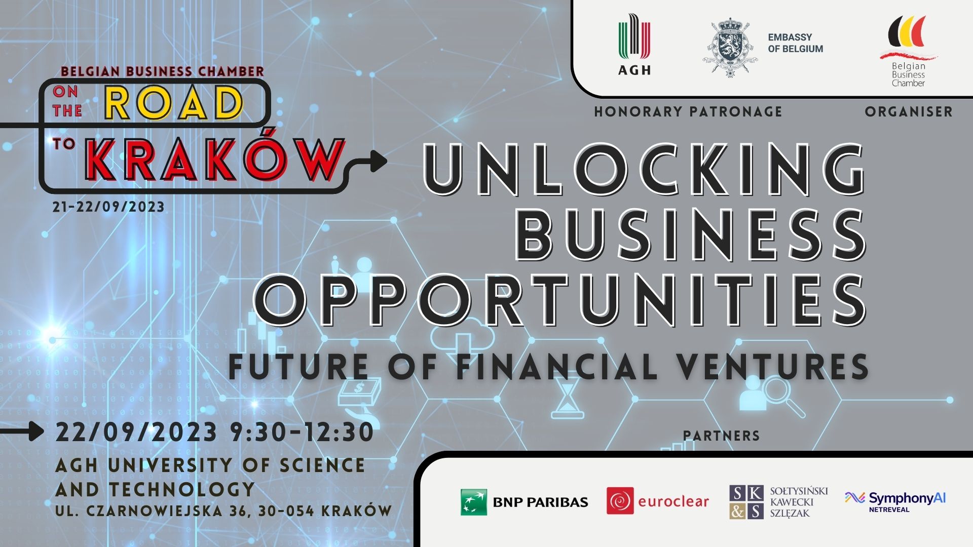 22/09/23 Breakfast + Seminar: Unlocking business opportunities - future of financial ventures