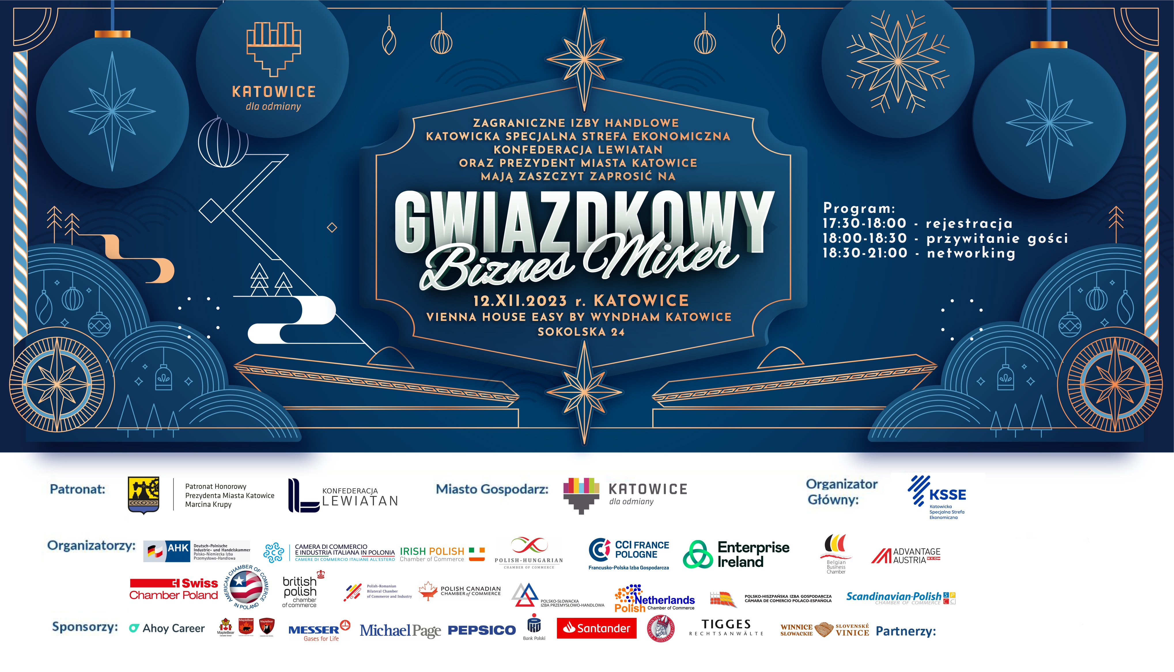 Save the date: 12/12/2023 Christmas Business Mixer in Katowice
