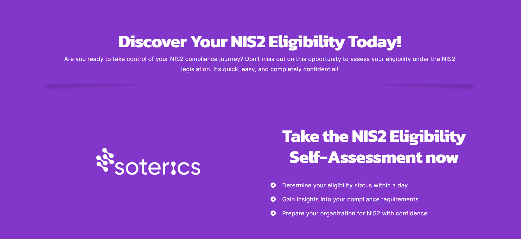 SoterICS announces the release of its NIS2 self-assessment test