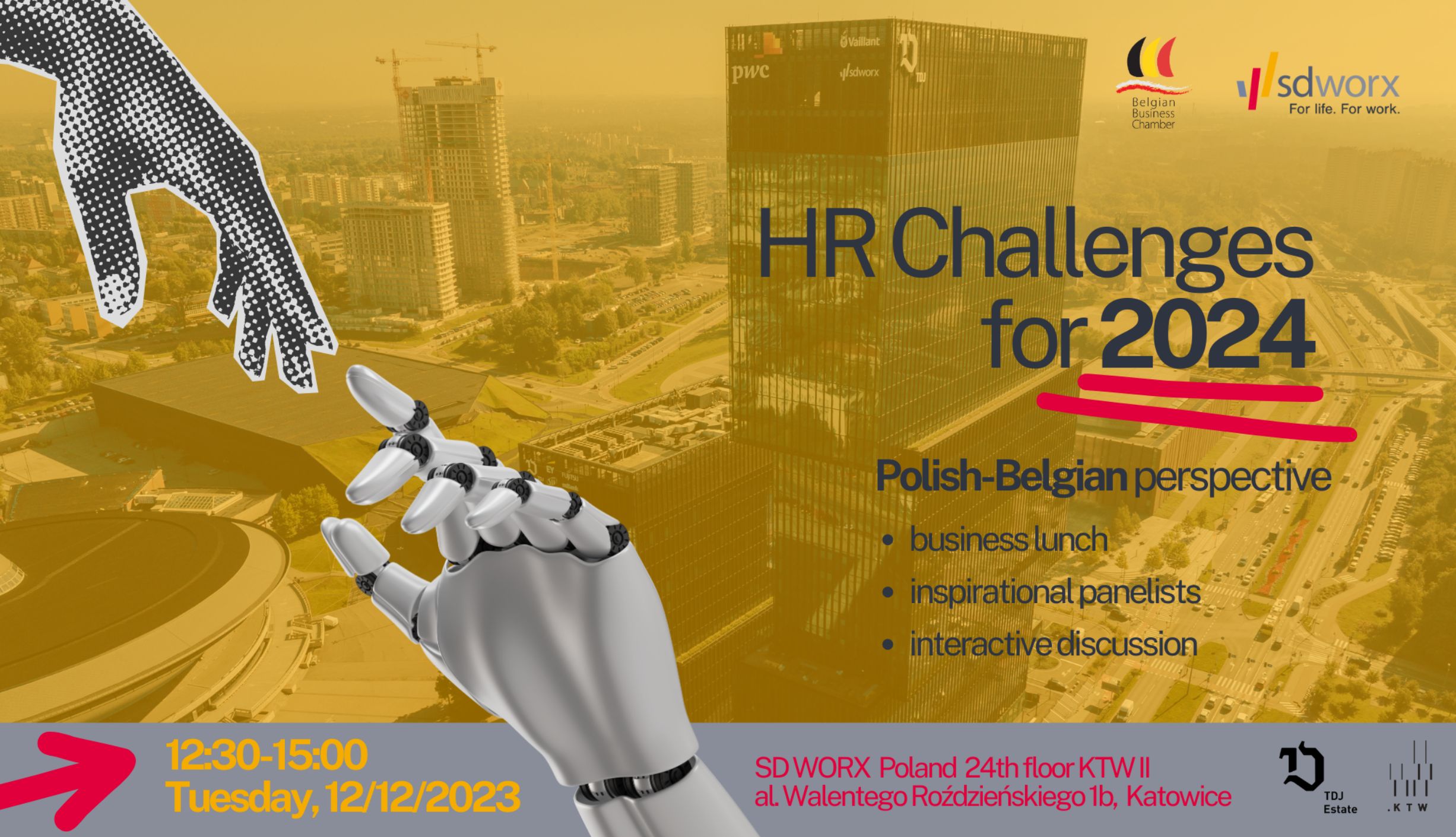 POSTPONED for 2024 - Katowice Lunch and panel talk with SD Worx